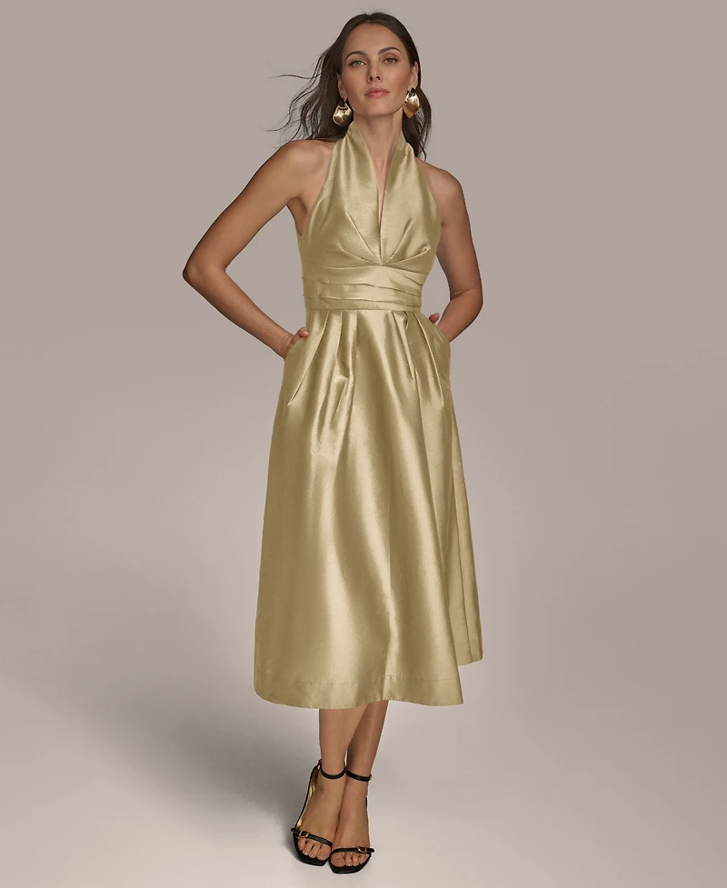 Donna Karan New York Women's A-Line Halter Dress