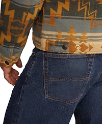 Lucky Brand Men's Jacquard Blanket Jacket
