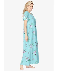 Only Necessities Plus Long Pintuck Knit Gown