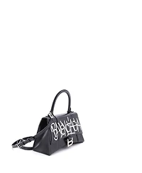 Pre-Owned Balenciaga Small Graffiti Hourglass Top Handle Bag Leather