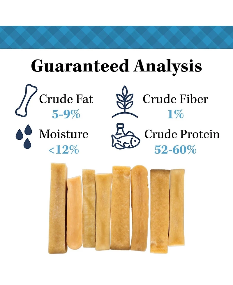 Country Living Natural Yak Cheese Chew Bars for Dogs – Large Size (2 per Bag)
