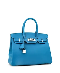 Pre-Owned Hermes Birkin Handbag Epsom with Palladium Hardware