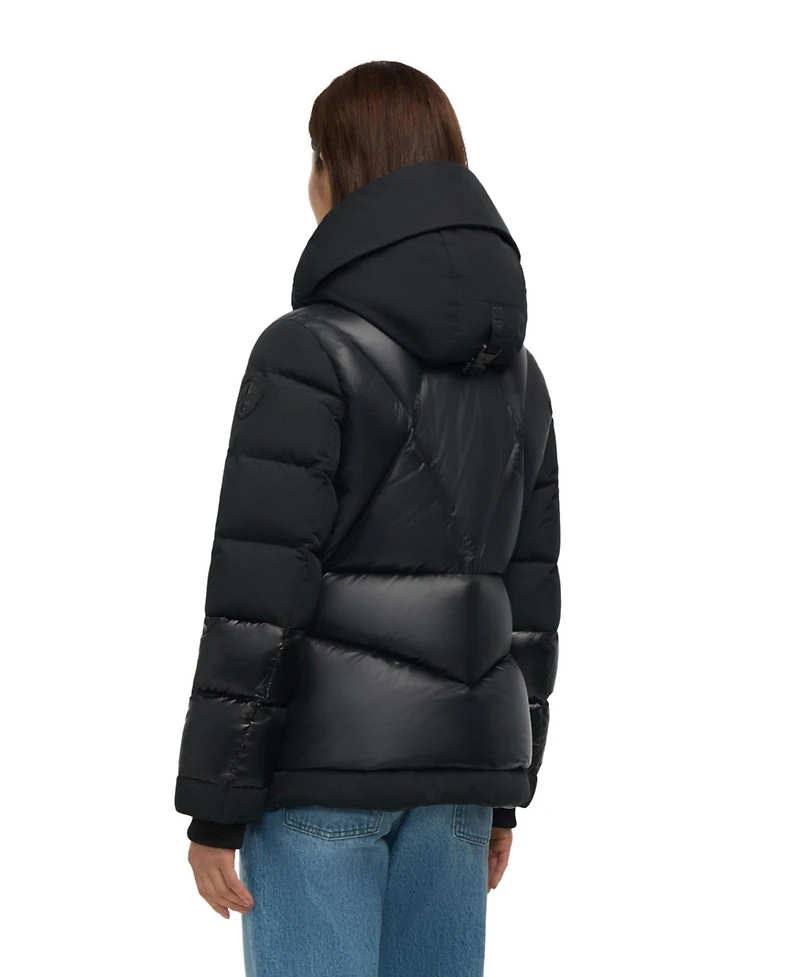 Pajar Women's Vega Mixed Media Puffer Jacket with Removable Hood