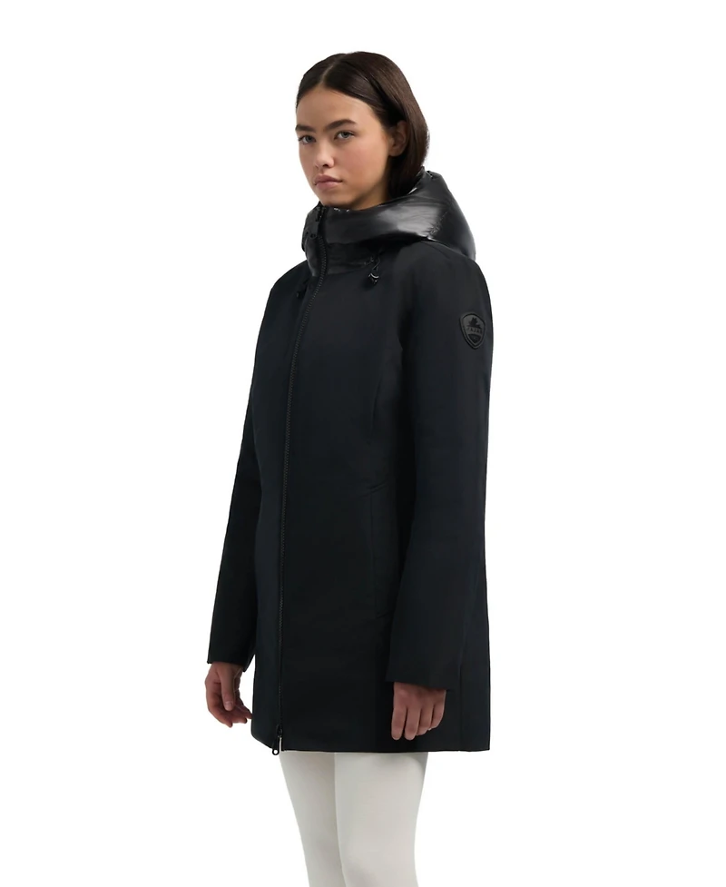 Pajar Women's Nova Mixed Media 3 1 Coat with Fixed Hood