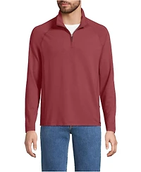 Lands' End Men's Long Sleeve Flex Performance Quarter Zip