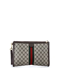 Pre-Owned Balenciaga x Gucci The Hacker Project Web Wristlet Clutch Bb Coated Canvas