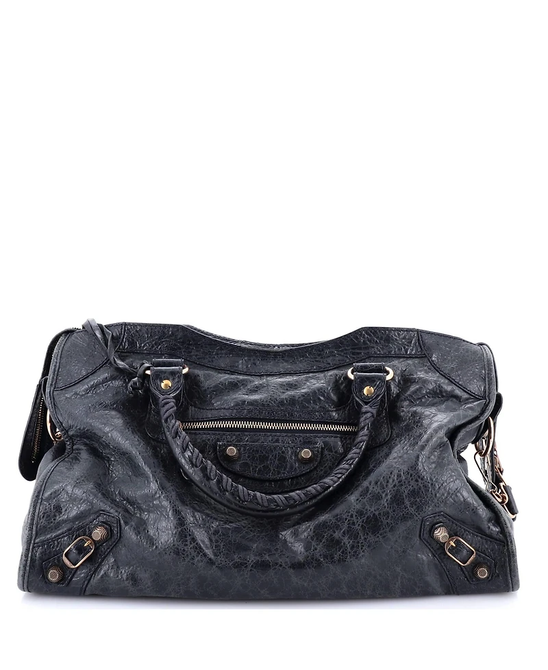 Pre-Owned Balenciaga Medium City Giant Studs Bag Leather
