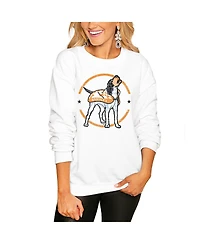 Gameday Couture Women's White Tennessee Volunteers End Zone Pullover Sweatshirt