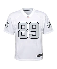 Nike Big Boys and Girls Brock Bowers White Las Vegas Raiders Alternate Game Jersey