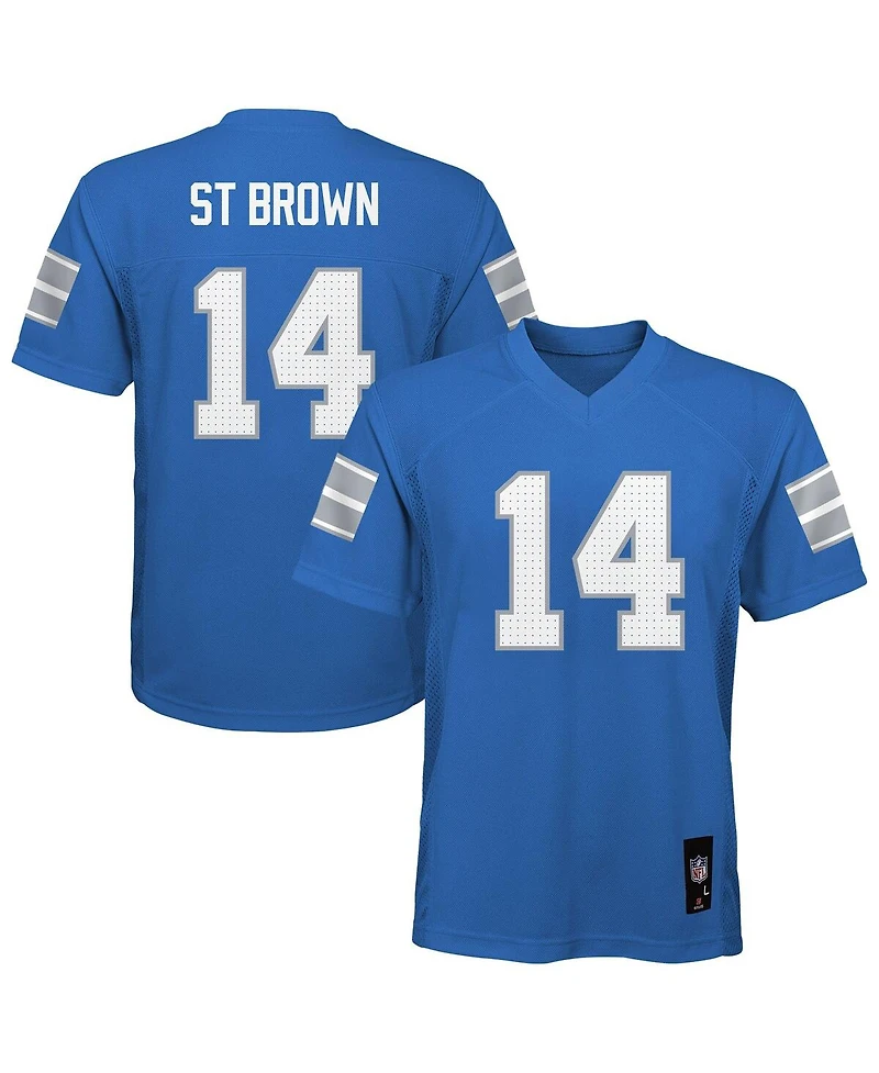Outerstuff Preschool Amon-Ra St. Brown Blue Detroit Lions Replica Player Jersey