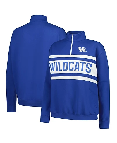 Fanatics Women's Royal/White Kentucky Wildcats Plus Quarter-Zip Pullover