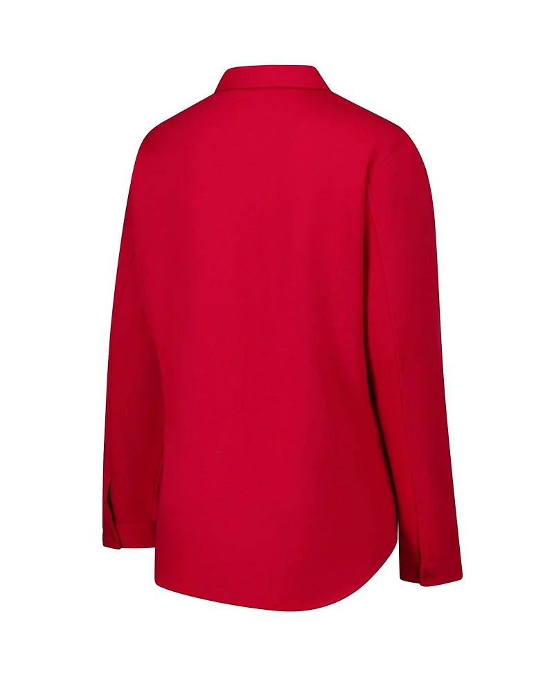 Fanatics Women's Crimson Alabama Tide Plus Button-Up Shacket