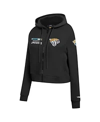 Pro Standard Women's Black Jacksonville Jaguars Split Logo Full-Zip Hoodie