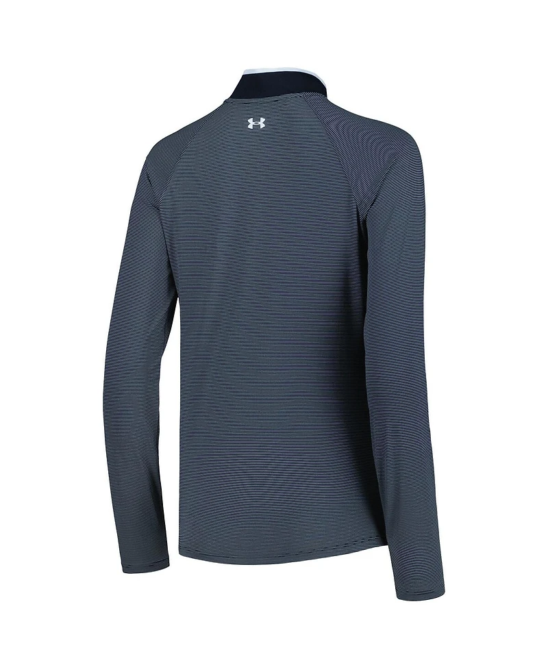 Under Armour Women's Gray Tour Championship T2 Stripe Raglan Quarter-Zip Jacket