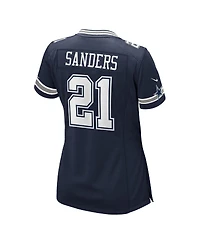 Nike Women's Deion Sanders Navy Dallas Cowboys Team Retired Player Game Jersey