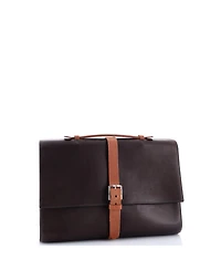 Pre-Owned Hermes 38 Etriviere Ii Briefcase Sombrero