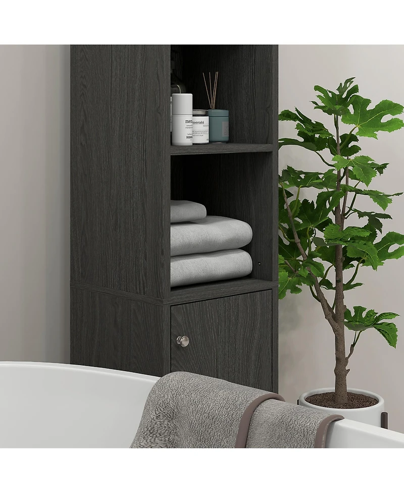 Slickblue Sleek Modern Bathroom Cabinet with Storage Shelves for Organized Space