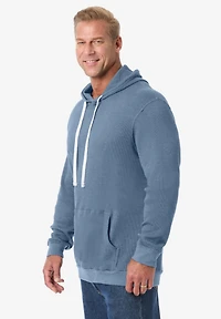 KingSize Big & Tall Waffle-Knit Thermal Hoodie