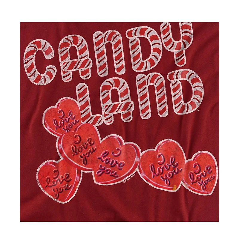 Logovision Men's Candy Land Hearts Say I Love You T Shirt