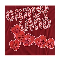 Logovision Men's Candy Land Hearts Say I Love You T Shirt