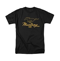 Logovision Men's Ford Mustang Pony Script T Shirt