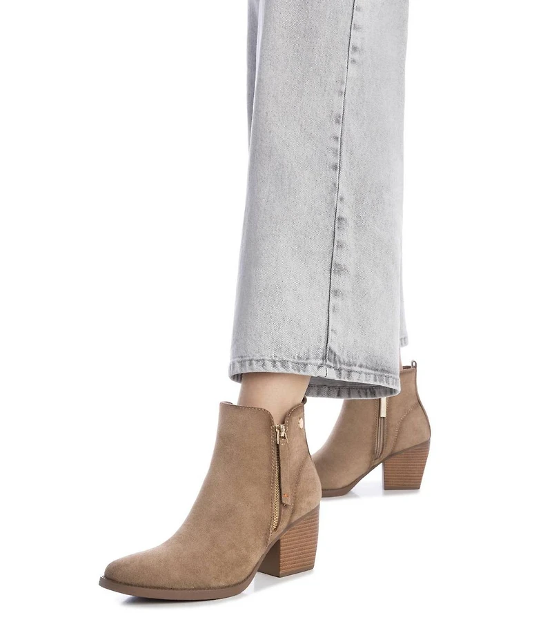 Women's Italian Western Suede Booties Refresh Collection By Xti