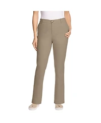 Woman Within Plus Tall Adjustable Waist Straight-Leg Chino