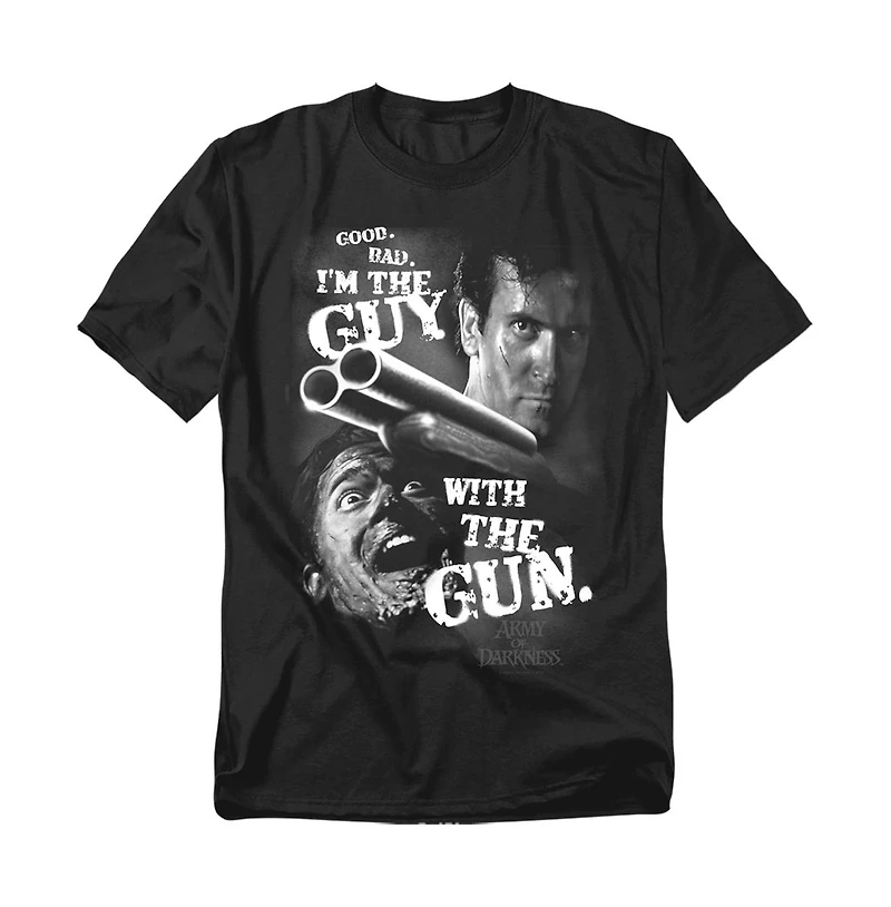 Logovision Men's Army of Darkness Guy With the Gun T Shirt