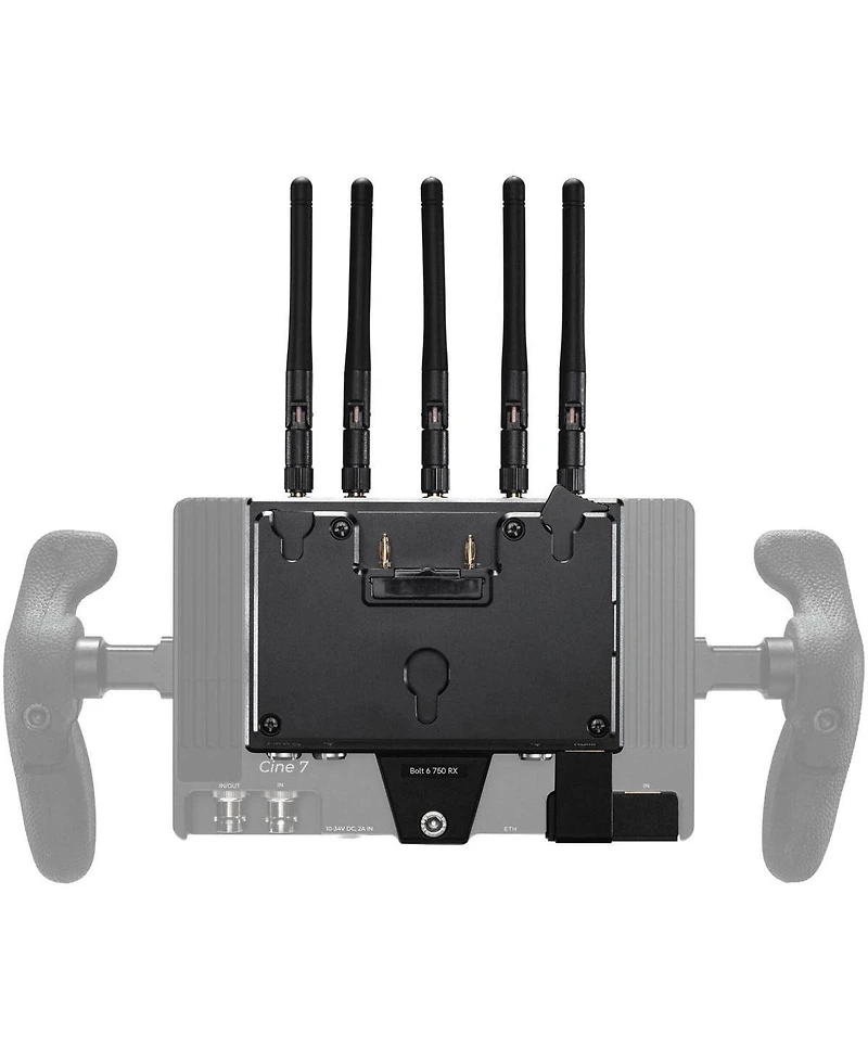 SmallHD Cine 7 7" Full Hd Touchscreen On-Camera Monitor, Bundle with Teradek Bolt 6 750 Gold Mount Receiver Module and Rubber Handles