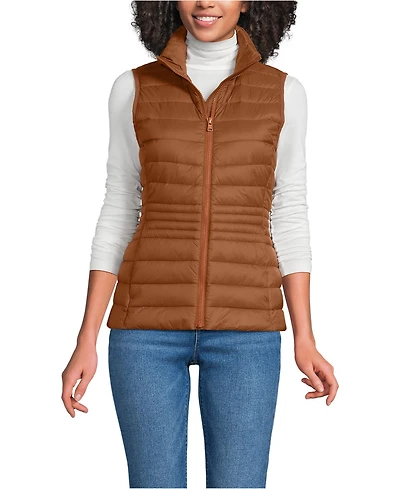 Lands' End Women's Petite Wanderweight Packable Down Vest