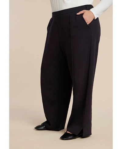Eloquii Elements Women's Plus Seam Detail Sweatpant