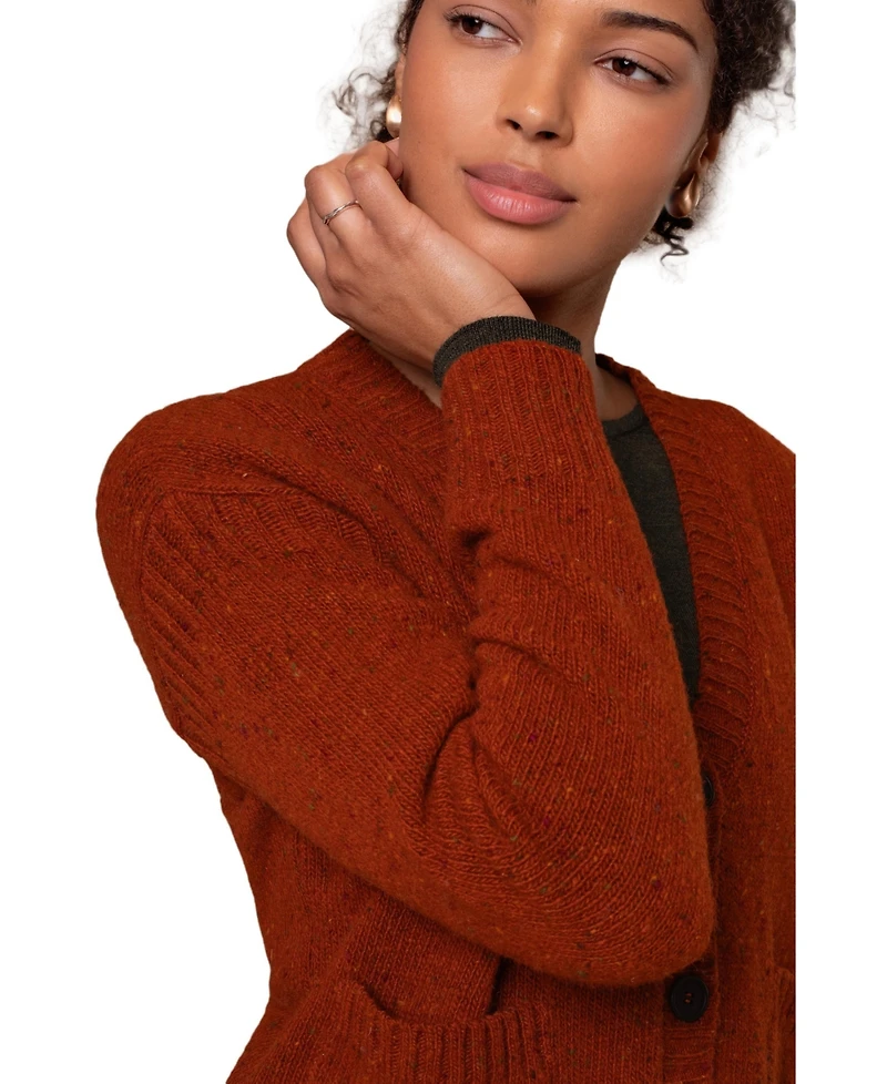 Celtic & Co. Donegal Boxy V-Neck Cardigan