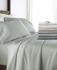 ienjoy Home Long Staple 300-Thread Count Cotton Solid 4-Pc. Sheet Set, Split King