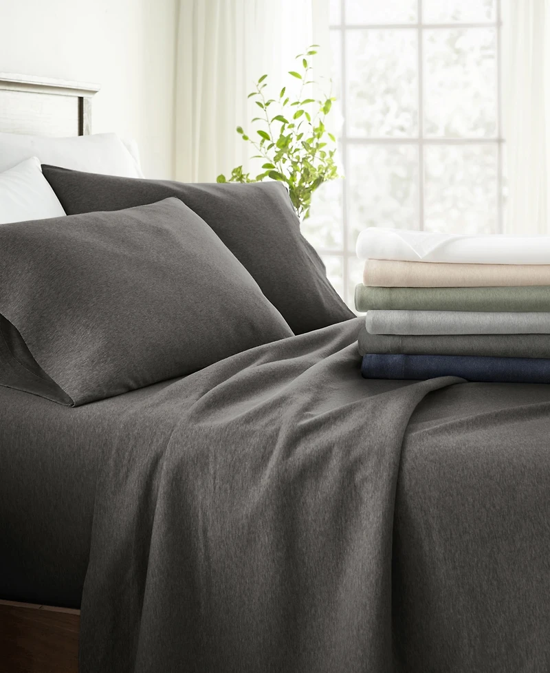 ienjoy Home Jersey Cotton 3-Pc. Sheet Set