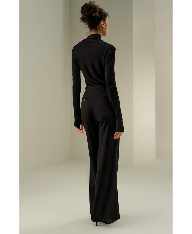 Lilysilk Women's Slim Fitted Silk Jersey Long Sleeve Top