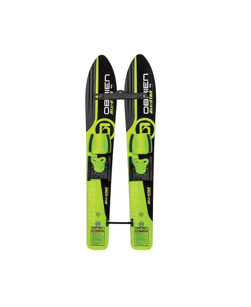 OBrien 46 Inch Children All Star Trainer Kids Combo Waterskis w/ Trainer Rope