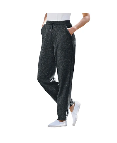 Woman Within Women's Better-Fleece Pull-On Jogger Sweatpants