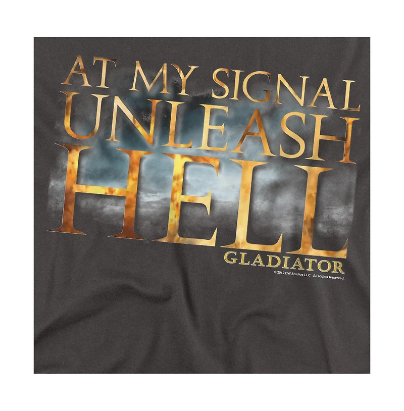 Logovision Men's Gladiator Unleash Hell T Shirt