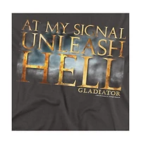 Logovision Men's Gladiator Unleash Hell T Shirt