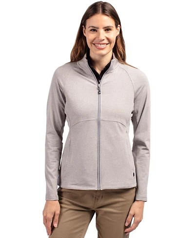 Cutter & Buck Adapt Eco Knit Heather Recycled Full Zip