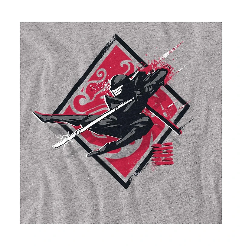 Logovision Men's Snake Eyes G.i. Joe Origins Brushed Diamond T Shirt