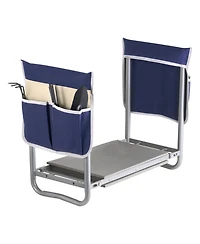 Slickblue Garden Kneeler, 2-in-1 Folding Heavy Duty Garden Stool & Bench