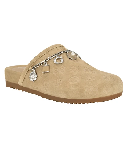 Guess Women's Gavyn Charms Logo Slip-On Clogs