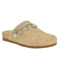 Guess Women's Gavyn Charms Logo Slip-On Clogs