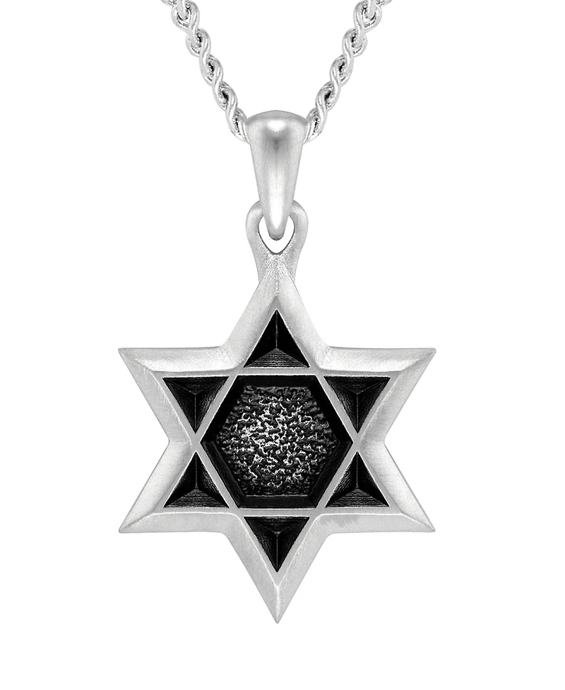 Vincero Star of David Pendant – Stainless Steel, Silver Finish