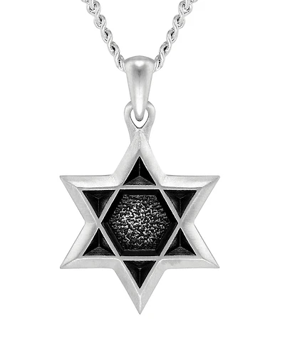 Vincero Star of David Pendant – Stainless Steel, Silver Finish