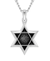 Vincero Star of David Pendant – Stainless Steel, Silver Finish
