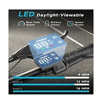 450W Electric Scooter for Unisex Adults: 265LBS MaxLoad, 22 Miles Range, 15.5MPH Top Speed, 3 Modes, Adjustable Seat