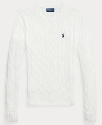 Polo Ralph Lauren Women's Cable-Knit Cotton Crewneck Sweater