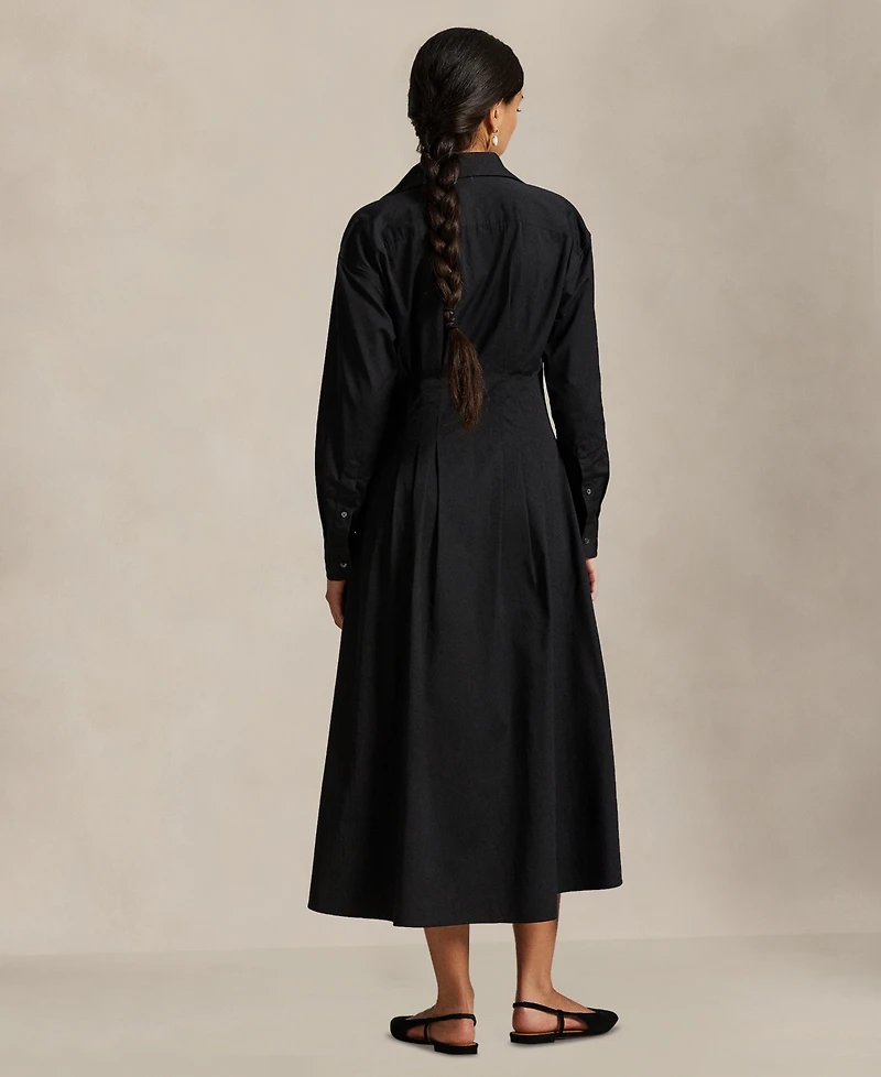 Polo Ralph Lauren Women's Pleated Cotton Shirtdress